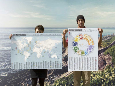 Geschenktipp: Surfing Worldwide Map